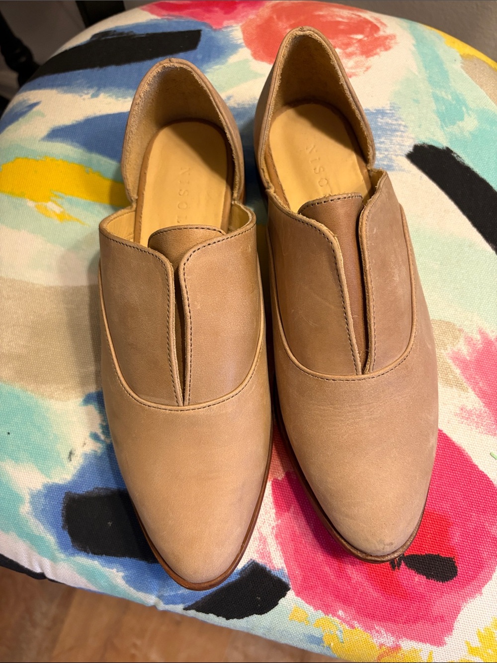 Tan Nisolo ankle boots
